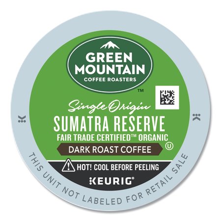 GREEN MOUNTAIN COFFEE Fair Trade Organic Sumatran Extra Bold Coffee K-Cups, PK96 PK 4060